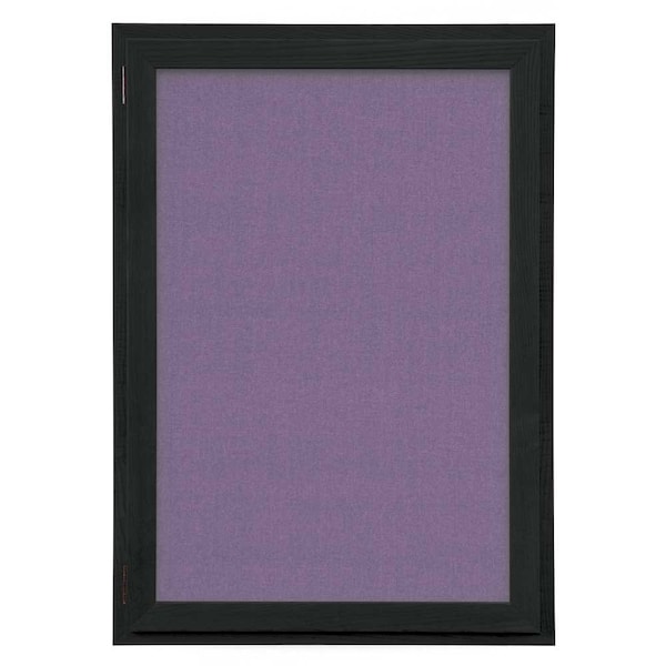 Outdoor Enclosed Combo Board, 72"x36", Black Frame/Grey & Black